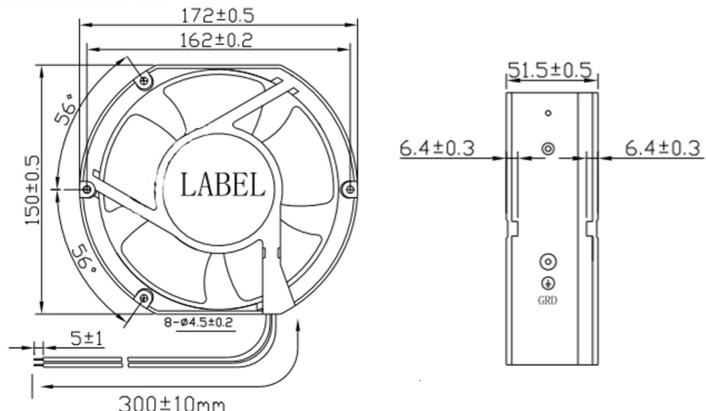 MFE17251 Dimensions